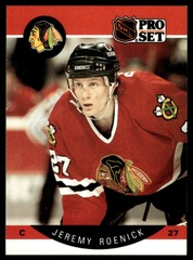 1990-91 Pro Set #58 Jeremy Roenick Rookie Chicago Blackhawks